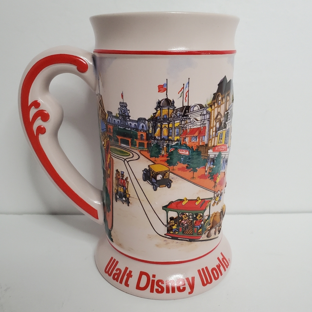 Walt Disney World Beer Stein Mug 3D Ceramarte Made in Brazil Vintage